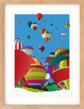 Hot air balloon print