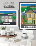 Personalised custom Swindon house print