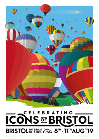 Bristol Balloon Fiesta Print - BemmiesBazaar
