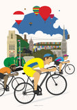 Bristol Cycling Print - BemmiesBazaar
