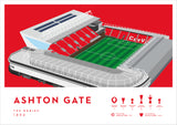Bristol City Ashton Gate football print poster