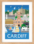 Cardiff, Wales Print poster - Bemmie