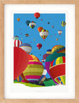 Hot air balloon print