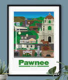 Parks and Recreation Pawnee Indiana Print Poster Parks and Rec