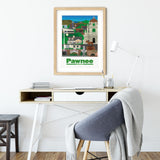 Parks and Recreation Pawnee Indiana Print Poster Parks and Rec