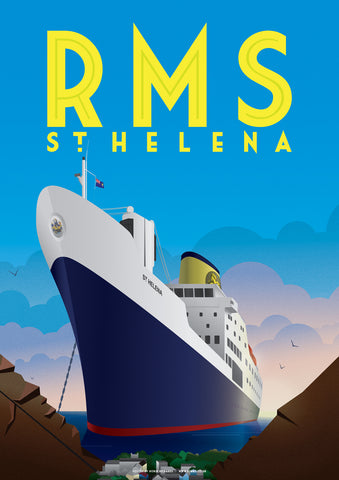 RMS St Helena Print - BemmiesBazaar
